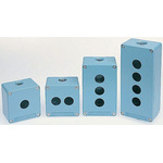 Schneider Electric Blue Metal Harmony XAP Push Button Enclosure - 3 Hole 22mm Diameter