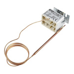 Jumo Capillary Thermostat, +200°C Max, SPST, Automatic Reset, Panel Mount