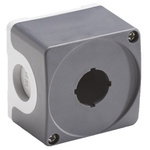 Grey Plastic ABB Modular Push Button Enclosure - 1 Hole 22mm Diameter