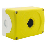 Yellow Plastic ABB Modular Push Button Enclosure - 1 Hole 22mm Diameter