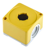 Yellow Plastic ABB Compact Push Button Enclosure - 1 Hole 22mm Diameter