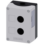 Siemens Grey Metal SIRIUS ACT Push Button Enclosure - 2 Hole 22mm Diameter
