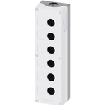 Siemens Grey Plastic SIRIUS ACT Push Button Enclosure - 6 Hole 22mm Diameter