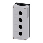 Siemens Grey Metal SIRIUS ACT Push Button Enclosure - 4 Hole 22mm Diameter
