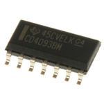 Texas Instruments CD4093BM, Quad 2-Input NANDSchmitt Trigger Logic Gate, 14-Pin SOIC