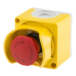 ABB 1SFA Series Twist Release Emergency Stop Push Button, Surface Mount, 2NC, IP66, IP67, IP69K