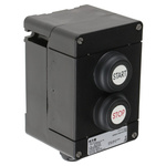 Eaton Push Button Control Station, 2 Cutouts, IP65, IP67