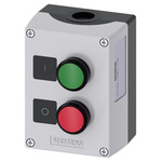 Siemens Enclosed Push Button - SPDT, Plastic, Green, Red, IP66, IP67, IP69