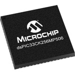 Microchip DSPIC33CK256MP506-I/MR, Microprocessor dsPIC 16bit 100MHz 64-Pin QFN