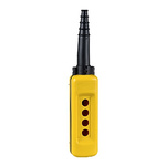 Schneider Electric Yellow Polypropylene XACA Control Station Enclosure - 4 Hole 30mm Diameter