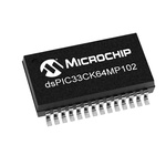 Microchip DSPIC33CK64MP102-I/2N, Microprocessor dsPIC 16bit 100MHz 28-Pin UQFN