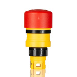EAO 61 Series Twist Release Illuminated Emergency Stop Push Button, Panel Mount, 16mm Cutout, IP65