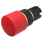 EAO 45 Series Twist Release Emergency Stop Push Button, Panel Mount, 22mm Cutout, IP66, IP67, IP69K