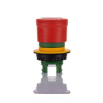 Eaton Twist Release Emergency Stop Push Button, Panel Mount, 22mm Cutout, IP65, IP66, IP69