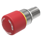 EAO 45 Series Twist Release Illuminated Emergency Stop Actuator, Panel Mount, 22mm Cutout