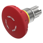 EAO 45 Series Twist Release Illuminated Emergency Stop Actuator, Panel Mount, 22mm Cutout