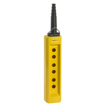 Schneider Electric Yellow GRP XACB Pendant Station Enclosure - 6 Hole 40mm Diameter