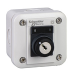 Schneider Electric Push Button Control Station - SPDT, Polycarbonate, 1 Cutouts, Black, IP54