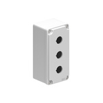 Lovato Grey Aluminium Alloy LPZM Empty Control Station - 3 Hole 22mm Diameter