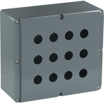 Grey Aluminium Modular Metal Push Button Enclosure -