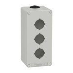 Schneider Electric Grey Die Cast Zinc XAPD Empty Control Station - 3 Hole 30mm Diameter