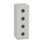 Schneider Electric Grey Die Cast Zinc XAPD Empty Control Station - 4 Hole 22mm Diameter
