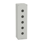 Schneider Electric Grey Die Cast Aluminium XAPD Empty Control Station - 5 Hole 22mm Diameter