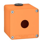 Schneider Electric Orange Die Cast Zinc XAPO Empty Control Station - 1 Hole 22mm Diameter