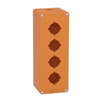 Schneider Electric Orange Die Cast Zinc XAPO Empty Control Station - 4 Hole 30mm Diameter