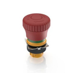 RAFI RAFIX 22 QR Series Latching Emergency Stop Push Button, Through Hole, 29.8mm Cutout, IP65