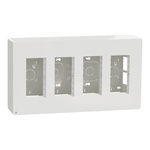 Schneider Electric White ABS New Unica Control Station Enclosure - 4 Hole