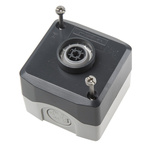 Schneider Electric Spring Return Enclosed Push Button - SPST, Polycarbonate, Red, O