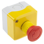 Schneider Electric Harmony XALK Series Twist Release Emergency Stop Push Button, Surface Mount, 40mm Cutout, 2NC, IP66,