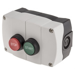 Allen Bradley Start-Stop Enclosed Push Button - 1NC/1NO, Plastic, Green, Red, IP66