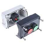Schneider Electric Spring Return Enclosed Push Button - SPST, SPST, Polycarbonate, Green, Red, IP66, IP67, IP69K