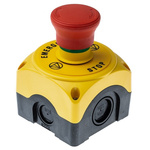 Lovato S1PY Series Twist Release Emergency Stop Push Button, Surface Mount, 1NC, IP66, IP67, IP69K