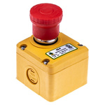 IDEM ES Series Twist Release Emergency Stop Push Button, Surface Mount, 2NC + 1NO, IP67