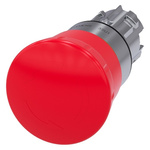 Siemens 3SU1 Series Twist Release Emergency Stop Push Button, Panel Mount, 22mm Cutout, IP66, IP67, IP69(IP69K)