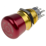 RS PRO Emergency Stop Push Button, Panel Mount, DPDT, IP65
