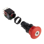 Schneider Electric Harmony XB6 Series Key Release Emergency Stop Push Button, Panel Mount, 22mm Cutout, 2NO + 2NC, IP65