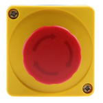ABB 1SFA Series Twist Release Emergency Stop Push Button, Surface Mount, 2NC, IP66, IP67, IP69K