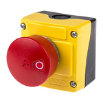 BACO LBX1 Series Pull Release Emergency Stop Push Button, Surface Mount, 2NC, IP66