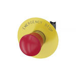 Siemens 3SU1 Series Twist Release Emergency Stop Push Button, Panel Mount, 22mm Cutout