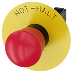Siemens SIRIUS ACT Series Twist Release Emergency Stop Push Button, Panel Mount, 22mm Cutout, 1NC