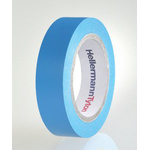 710-00100 HTAPE-FLEX15-15x10-PVC-BU | HellermannTyton HelaTape Flex Blue Electrical Tape, 15mm x 10m