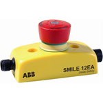 ABB Jokab Smile 12 EA Series Twist Release Illuminated Emergency Stop Push Button, Panel Mount, 2NC, IP65