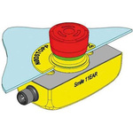 ABB Jokab Smile 11 EAR Series Twist Release Illuminated Emergency Stop Push Button, Panel Mount, 2NC, IP65