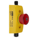 ABB Jokab Smile 12 EA Tina Series Twist Release Illuminated Emergency Stop Push Button, Panel Mount, IP65