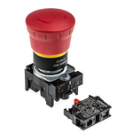 Siemens SIRIUS ACT Series Twist Release Emergency Stop Push Button, Panel Mount, 22mm Cutout, 1NC, IP66, IP67, IP69