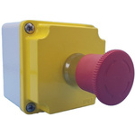 Lovato LPZM Series Twist Release Emergency Stop Push Button, Surface Mount, 1NC, IP66, IP67